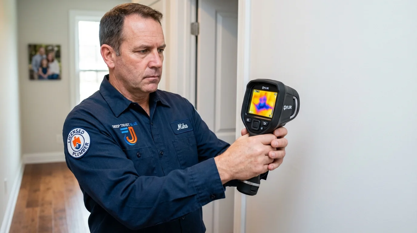 Thermal imaging leak detection by Johns Plumbing LLC in Grayville